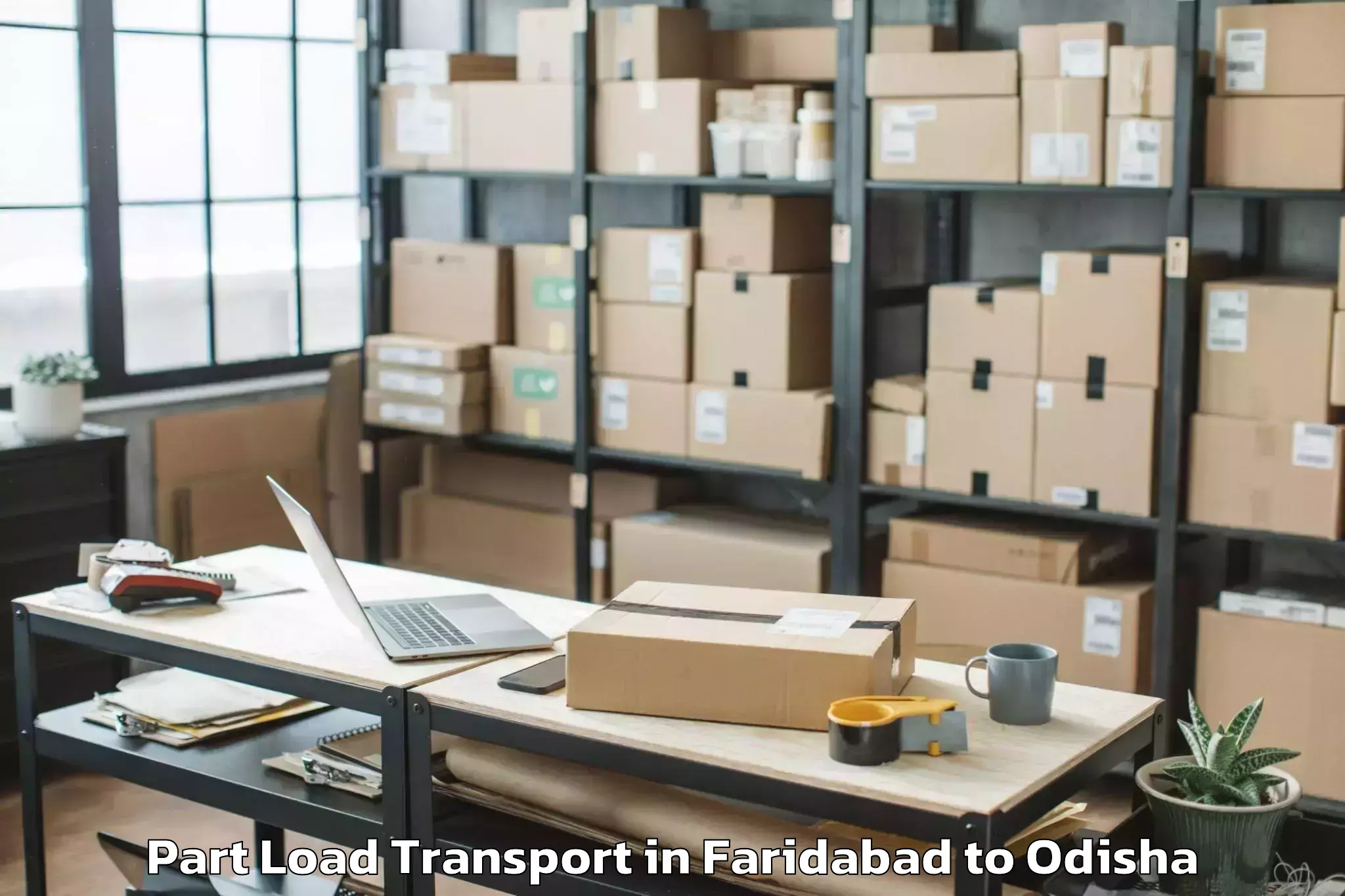 Get Faridabad to Jarapada Part Load Transport